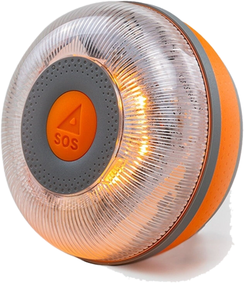 Balise de signalisation Ignifor V16 avec bouton SOS